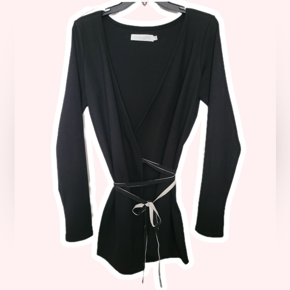 Chloe Colette Black Clair Wrap Tunic - L - Picture 6 of 7